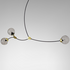 CTO Lighting Ivy Horizontal 3 Pendant Light - Bronze and Sating Brass with Smoke Glass Shades IVYPE3BZSG image NaN