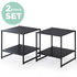 Zinus Wood Modern Studio Bedside Table Set of 2 Black AU-COMBOB-8B image NaN