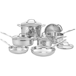 Cuisinart Chef's Classic Stainless Steel 11 Piece Cookware Set 77-11GXA hero image