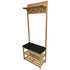 L.T. Williams Bamboo Hall Stand With Charcoal Seat 9920 image NaN