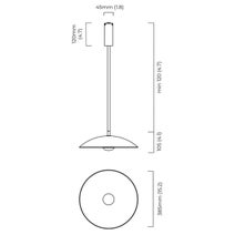 CTO Lighting Cielo Large Pendant Light - Satin Brass CIEPELSBFG hero image