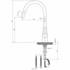 Artusi Gooseneck Tap with Pull Out Hose ASM501MB image NaN