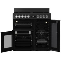 Beko 90cm Multifunction Dual Fuel Anthracite Freestanding Oven BRC916GMAN hero image
