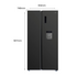 Chiq 622 Ltr Side By Side Frost Free Fridge CSS616NBSD image NaN