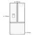 Westinghouse WHE5260SA 524L French Door Fridge image NaN
