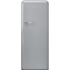 Smeg 270L 50's Retro Style Aesthetic Top Mount Fridge Silver FAB28RSV3 image NaN