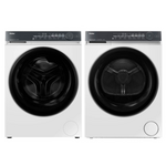Haier 500 Series 9.5kg Front Load Washer and 8kg Heat Pump Dryer Laundry Package HWFS95NW1HDHPS80NW1 hero image