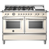 Bertazzoni 120cm Heritage Series 6 Burner + Griddle Plate Cream Dual Fuel Freestanding Oven HER126G2EAVT image NaN