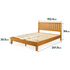 Zinus Queen Deluxe Solid Wood Bed Frame AU-FPWEN1ZC-12Q image NaN