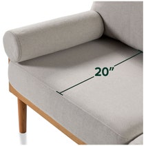 Zinus Arden Sofa 3 Seater Fabric and Bamboo Wood Frame AU-USSTD3ZC-68L hero image