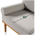 Zinus Arden Sofa 3 Seater Fabric and Bamboo Wood Frame AU-USSTD3ZC-68L image NaN