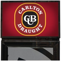 Schmick 160L Carlton Draught Licensed Skinny Upright Bar Fridge SS-P160-DRAUGHT hero image