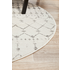 Rug Culture Chrome Small Silver & Off White Rug 150X150CM - CRO-ELS-SIL-150X150 image NaN