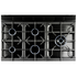 Falcon 90cm Classic Deluxe  Freestanding Dual Fuel Oven/Stove Black and Chrome CDL90DFBL-CH image NaN