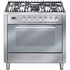 ILVE 90cm Dual Fuel Freestanding Cooker with Clock JV90CSVP/I image NaN