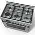 Bosch 90cm Stainless Steel Series 8 Freestanding Dual Fuel Oven HSB838357A image NaN