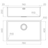 Artinox Radius 74 Sink with Accessory Pack ARTRAD7440PK image NaN