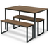 Zinus Louis 3 Piece Dining Set Brown AU-TS-4830 image NaN