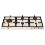 Bertazzoni 90cm Heritage Series Natural Gas Cooktop with Lateral Dual Wok P905LHERAG hero image
