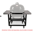 Primo Ceramic Grill Cart with Basket and Shelves Suits XL & L Series Primo Grills Black PG00370 image NaN