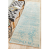 Rug Culture Evoke Extra Large White Blue Rug 500X80CM - EVO-253-WBLU-500X80 image NaN