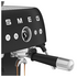 Smeg 50s Style Espresso Coffee Machine with Grinder Matte Black EGF03BLMAU image NaN