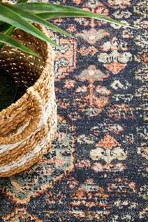 Rug Culture Legacy Extra Large Multi-coloured Rug 500X80CM - LEG-854-NAVY-500X80 hero image