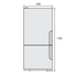 Westinghouse 453L Bottom Mount Fridge WBE4500SA-L image NaN