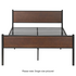 Zinus Single Tucker Bed Frame Metal & Bamboo Base Brown AU-FBOBH2-14S image NaN