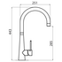 Oliveri Essente 316 Stainless Steel Goose Neck Mixer - Stainless Steel SS31620 image NaN