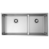 Artinox Radius Mose 1 and 3/4 Bowl Sink with Lowered Bridge 304 Stainless Steel ARTRMO5034 image NaN