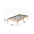 Zinus Moiz King Single Bamboo Wooden Bed Base AU-FBMMB2ZC-12B image NaN