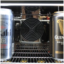 Schmick 121L Under Bench Front Venting Glass Door Bar Fridge SK116SS hero image