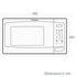 Westinghouse WMF2302SA 23L Stainless Steel Countertop 800W Microwave Oven image NaN