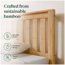 Zinus Queen Wooden Bed Frame with Slatted Base and Footboard AU-FPBHN1ZC-12Q hero image