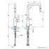 Armando Vicario LUZ-RG Luz Kitchen Mixer with Pull-Out Tap image NaN