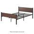 Zinus Queen Tucker Bed Frame Metal & Bamboo Wood Base Brown AU-FBOBH2-14Q image NaN
