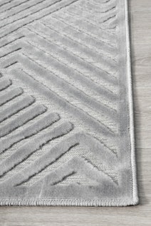 Rug Culture York Extra Large Silver Rug 330X240CM - YRK-CIND-SIL-330X240 hero image