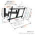 Vogel's WALL2345B Full-Motion TV Wall Mount for 40 to 65 Inch TVs Black image NaN