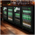 Husky 173L Eco Double Door Back Bar Drinks Chiller Black C2HECO840BKAU image NaN