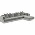 Kalona KYOTO Right Facing Extended Chaise Sofa Cloud WS-205-RCS-VILA-11 image NaN