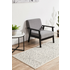 Rug Culture Chrome Medium Silver & Off White Rug 300X80CM - CRO-LYD-SIL-300X80 image NaN