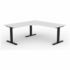 OLG Agile Fixed 90 Degree Workstation 1800x1800x600 White Worktop with Black Frame OG_AGF90181875B_WLH image NaN