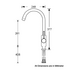 Gareth Ashton 3K4-B Lucia Gooseneck Kitchen Mixer Tap image NaN