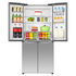 Hisense 483L PureFlat Slim French Door Refrigerator with Non-Plumbed Ice and Water Dispenser Stainless Steel HRCD483TSW image NaN