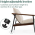 Zinus Wood and Metal Frame Armchair with Foam Cushion AU-USHSL4ZC-31B image NaN