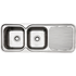 Arc IS12LS4 Double Bowl Right Hand Drainer Inset Sink image NaN