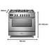Delonghi 90cm Freestanding Dual Fuel Oven/Stove DEF1407S image NaN