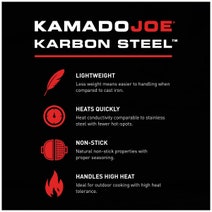 Kamado Joe Karbon Steel (Wok) KJ15124922 hero image