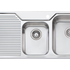 Oliveri NP612 Nu-Petite 1 and 3/4 Bowl Left Hand Drainer Topmount Sink image NaN